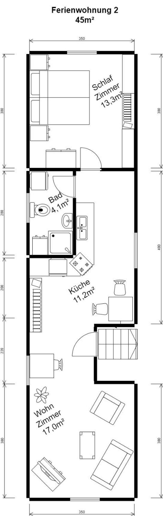 Ferienwohnung Van Den Berg Rees Cameră foto